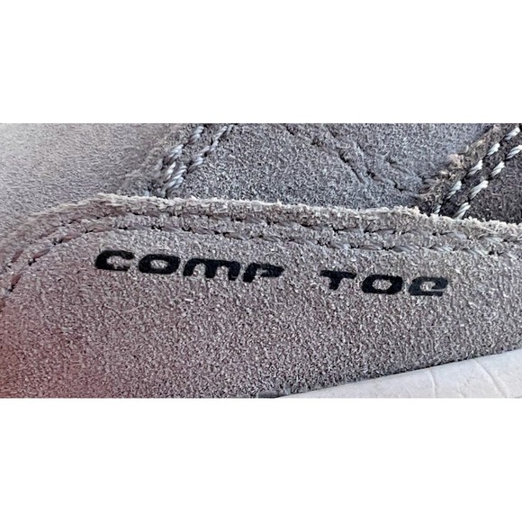 Airwalk Men's 7.5 Women's 9 Grey Suede Camino Composite Toe Work Shoes Lace Up - Picture 11 of 11